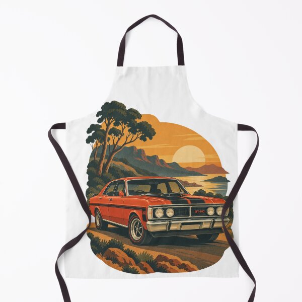 Item preview, Ford Falcon GT-HO | Australian Muscle Car | Retro Sunset Artwork designed and sold by Intrepid Media.