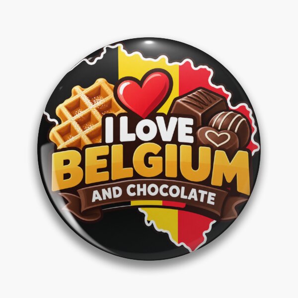 Artikelvorschau, Ich liebe Belgien und Schokolade – Belgisches Waffeldesign entworfen und verkauft von RDproject.