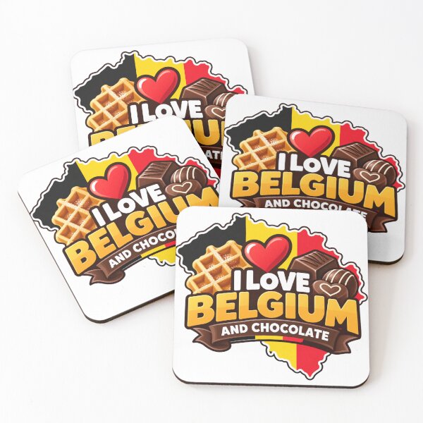 Item preview, I Love Belgium and Chocolate Belgian Waffle Design designed and sold by RDproject.