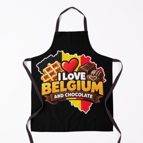 Item preview, I Love Belgium and Chocolate Belgian Waffle Design designed and sold by RDproject.