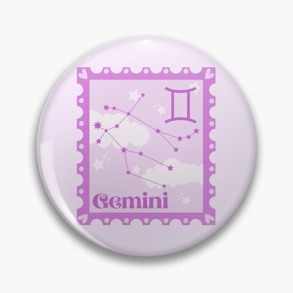 Item preview, gemini constellation stamp ⋆˙⟡  designed and sold by BookishCharmCo.