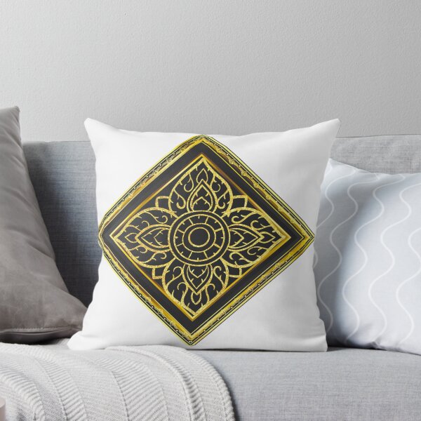 Item preview, Golden Thai Floral Mandala Ornament Luxury Vintage Art designed and sold by MinimalAurashop.