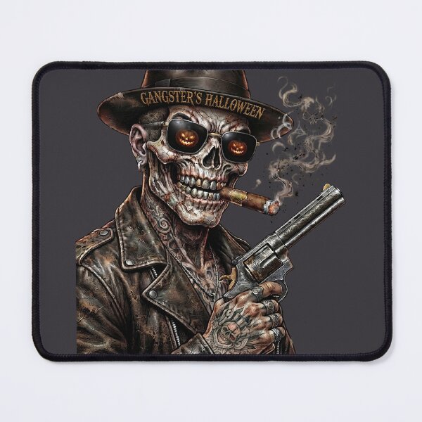 Item preview, Gangster Skeleton Gun Cigar Mafia Halloween designed and sold by Voodoo Store Paranormal Collections.