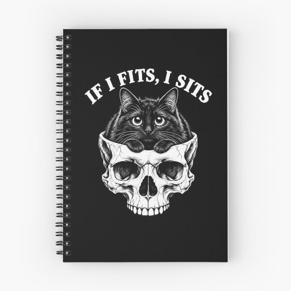 Item preview, If I Fits, I Sits_ Gothic Cat Skull designed and sold by Eddiepublic.