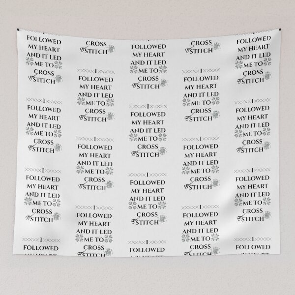 Item preview, I Followed My Heart and It Led Me To Cross Stitch - Cross Stitch Lover designed and sold by Wiss2Arts.