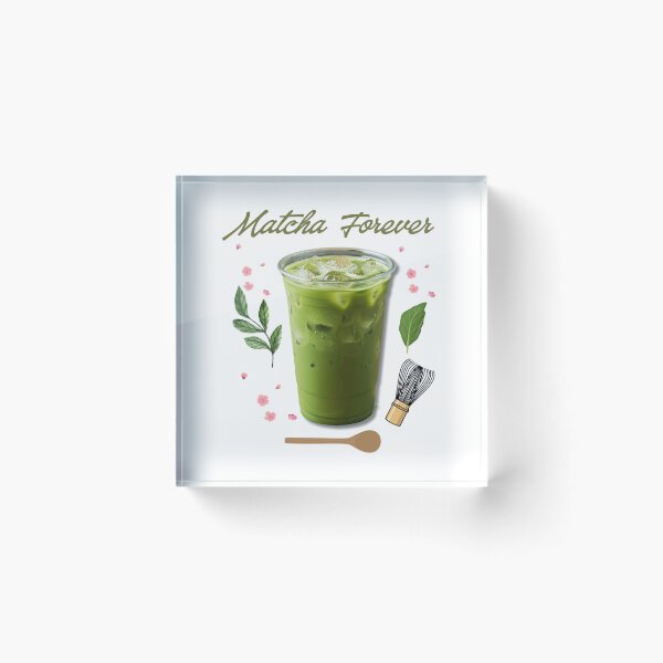 Item preview, Matcha Forever Cute Iced Matcha Latte Art  designed and sold by SoukaArtStore.