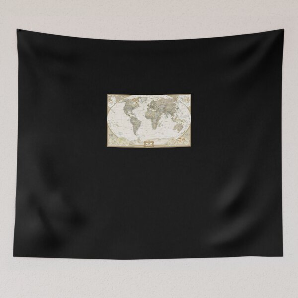 Item preview, World-Map-Antique-Style-2007 designed and sold by bauskefa.