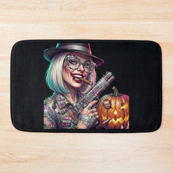 Item preview, Mafia Woman Gun Cigar Pumpkin Halloween designed and sold by Voodoo Store Paranormal Collections.