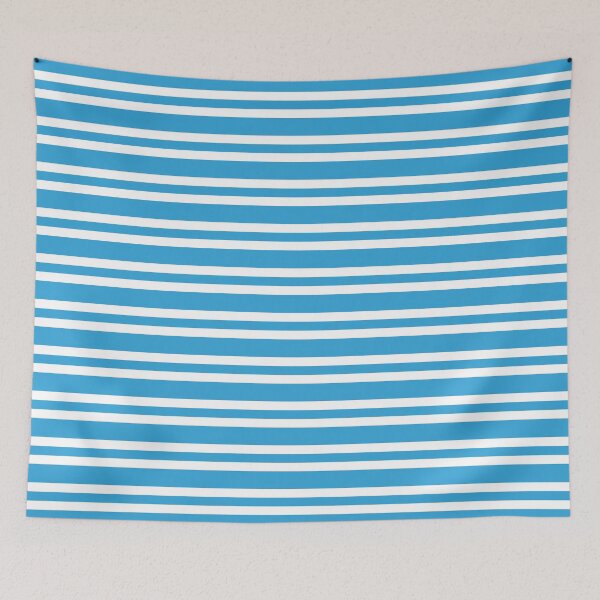 Item preview, Striped Pattern Blue White designed and sold by ArtbyDebbieC.