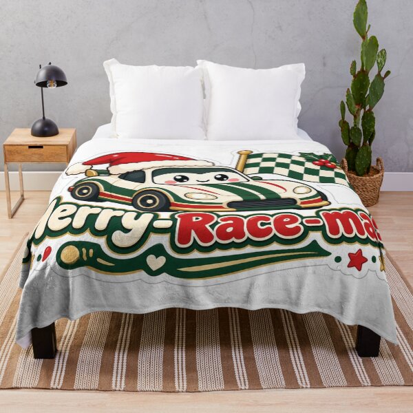 Artikelvorschau, Race Car Christmas Merry Race-mas Gift entworfen und verkauft von Soft Merch.