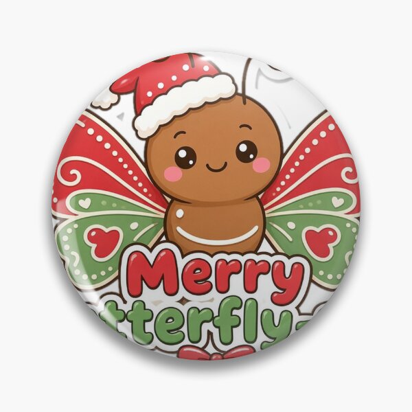 Artikelvorschau, Butterfly Christmas Merry Butterfly-mas Gift entworfen und verkauft von Soft Merch.