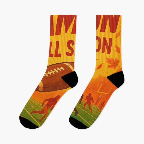 Item preview, Game On Fall Season Retro American Football Autumn Leaves designed and sold by FestivityFinds.