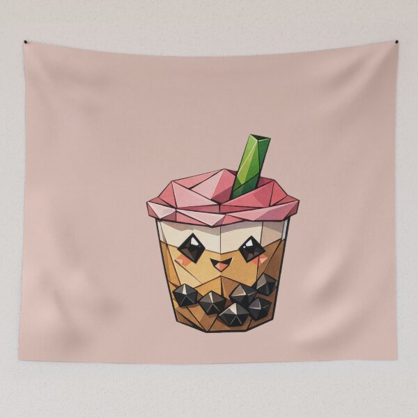 Item preview, Retro Origami Boba designed and sold by lifeinspired4u.