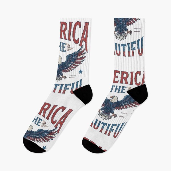 Item preview, America The Beautiful Vintage Bald Eagle Patriotic USA 4th of July Retro Design designed and sold by Bhaskar Digital Art.