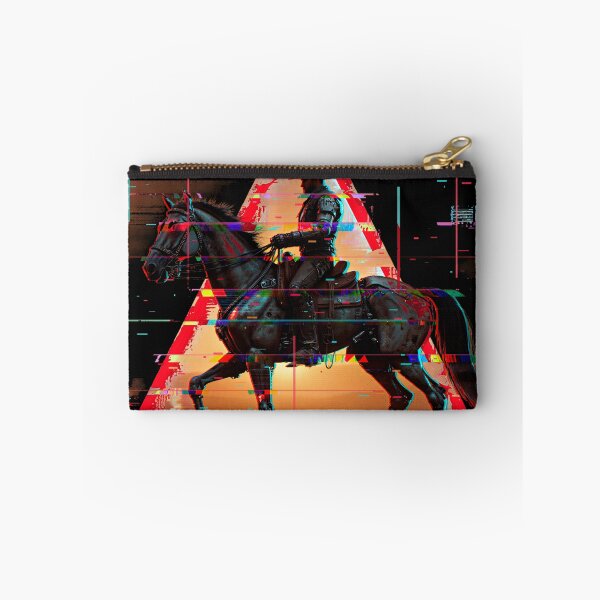 Item preview, Cyberpunk Cowboy Riding a Glitching Mechanical Horse designed and sold by Stupid Shirts.