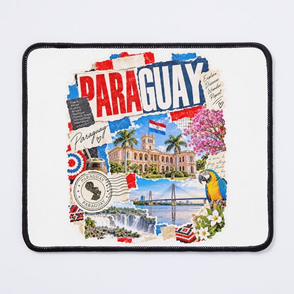 Item preview, Paraguay Vintage Travel Collage and Culture designed and sold by EdwinkOne.