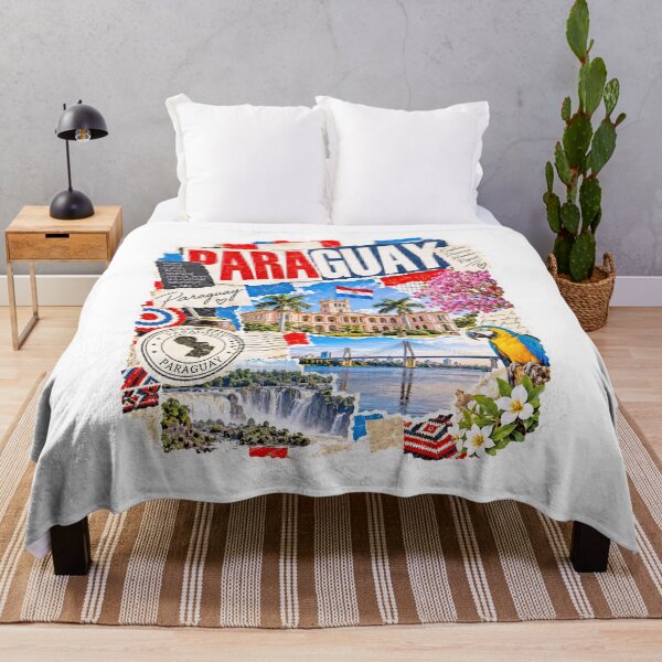 Item preview, Paraguay Vintage Travel Collage and Culture designed and sold by EdwinkOne.