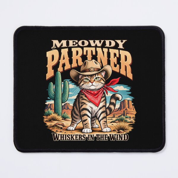 Item preview, Meowdy Partner_ Cowboy Cat designed and sold by Eddiepublic.