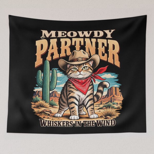 Item preview, Meowdy Partner_ Cowboy Cat designed and sold by Eddiepublic.