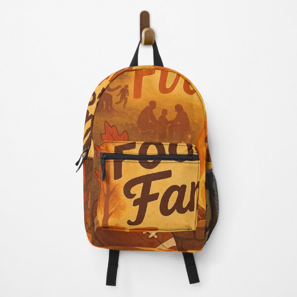 Item preview, Football Family & Firepits Poster Cozy Vintage Fall Autumn Thanksgiving Campfire Art designed and sold by FestivityFinds.
