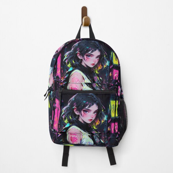 Item preview, Anime Girl with Tattoos and Black Hair designed and sold by KiraChie.