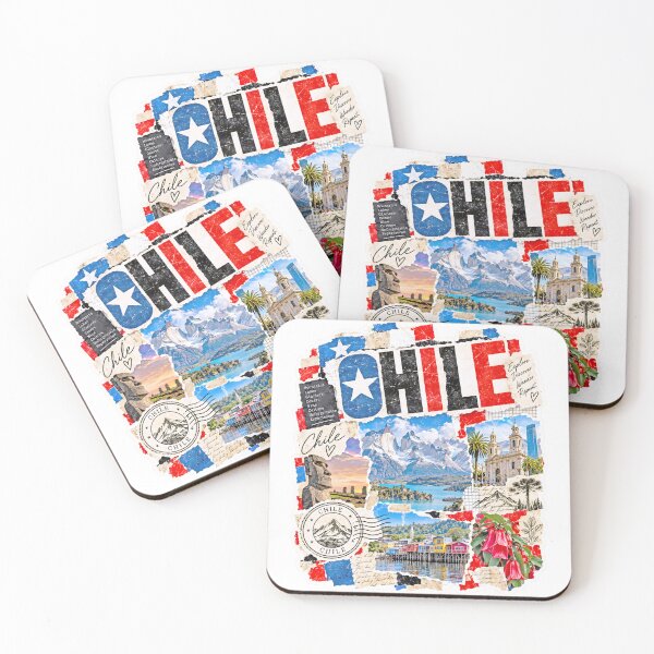Item preview, Chile Vintage Travel Collage and Landscapes designed and sold by EdwinkOne.