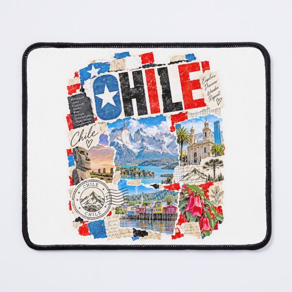 Item preview, Chile Vintage Travel Collage and Landscapes designed and sold by EdwinkOne.
