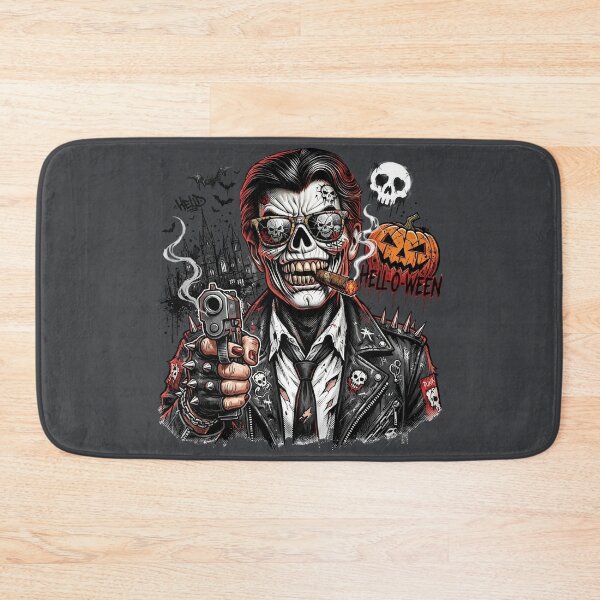 Item preview, Mafia Skull Gun Cigar Pumpkin Halloween designed and sold by Voodoo Store Paranormal Collections.