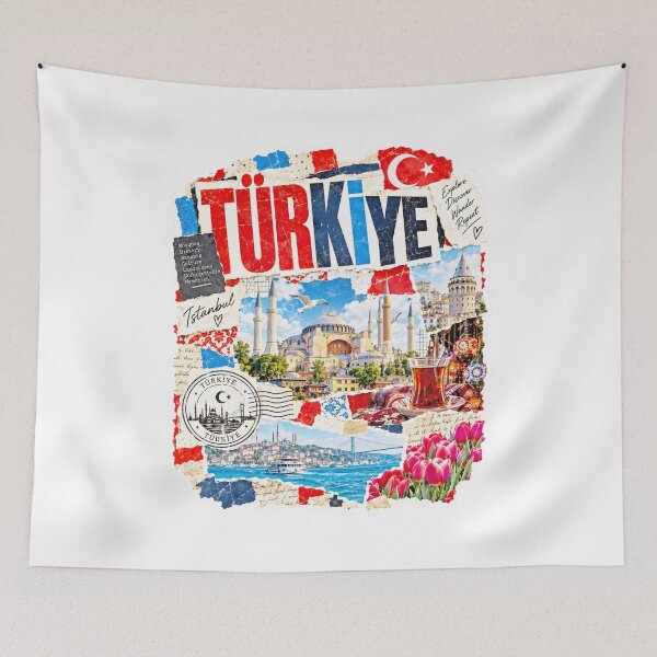 Item preview, Turkey Vintage Travel Collage and Culture designed and sold by EdwinkOne.