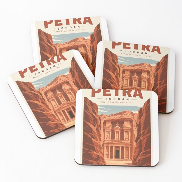 Item preview, Petra Jordan Carved Into The Rose Valley Ancient City Traveler Gift designed and sold by SkeletonsDanger.