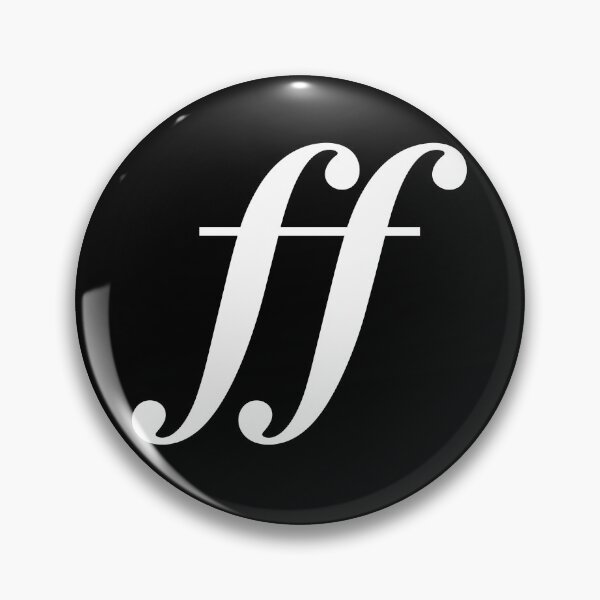 Item preview, Fortissimo ff - Minimalist White Music Symbol for Musicians and Music Lovers designed and sold by lematworks.