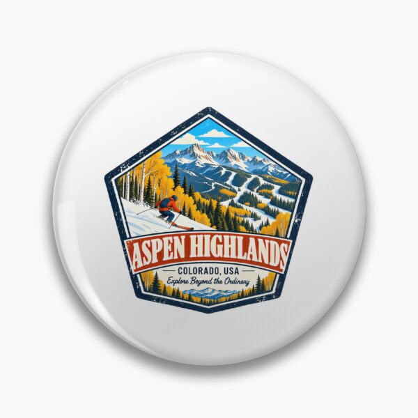 Item preview, Aspen Highlands Colorado USA Explore Beyond The Ordinary Skier Mountain Travel designed and sold by JonesFlora2025.