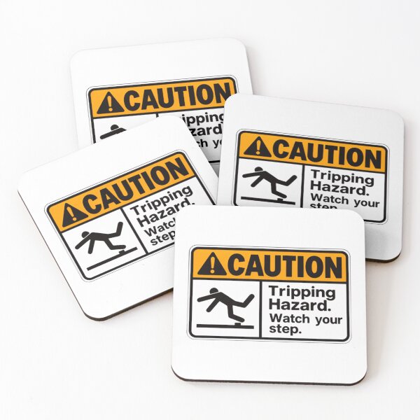 Item preview, Caution Tripping Hazard Watch Your Step Safety Warning Industrial Workplace designed and sold by HumansStuck12.