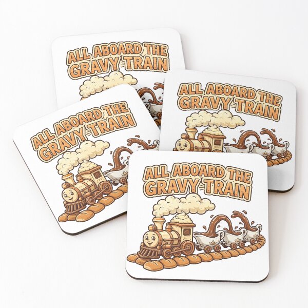 Item preview, All Aboard the Gravy Train Funny Thanksgiving T-Shirt designed and sold by ApparelOutpost.