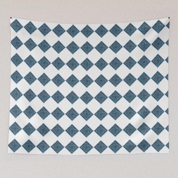 Item preview, Luminous Blue Thai Floral Mandala Aesthetic Design designed and sold by MinimalAurashop.