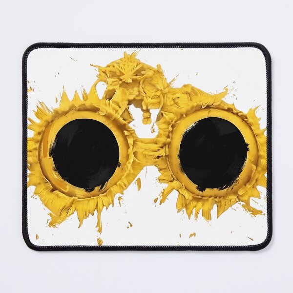 Item preview, Yellow Paint Splatter Glasses Art designed and sold by Yellow Zone.