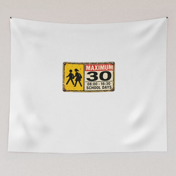 Item preview, Maximum 30 08:00 - 16:30 School Days School Zone Speed Limit Sign Parents Drivers designed and sold by HumansStuck12.