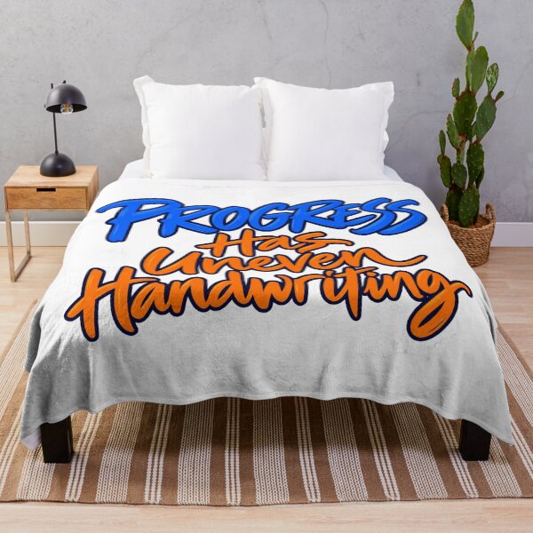Artikelvorschau, Progress Has Uneven Handwriting Brush Word Art entworfen und verkauft von Bikivuno.