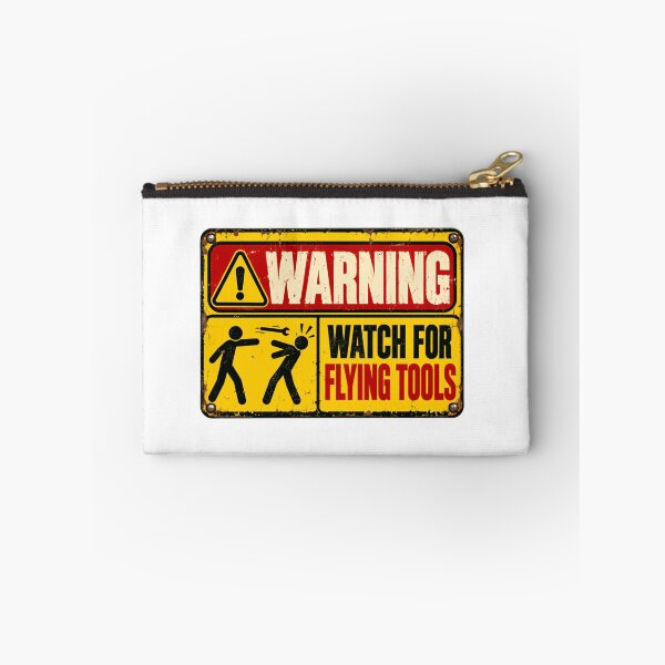Item preview, Warning Watch For Flying Tools Mechanic Handyman Humor designed and sold by HumansStuck12.