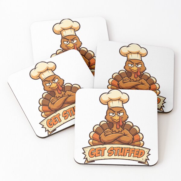 Item preview, Get Stuffed Funny Sassy Turkey Thanksgiving T-Shirt designed and sold by ApparelOutpost.