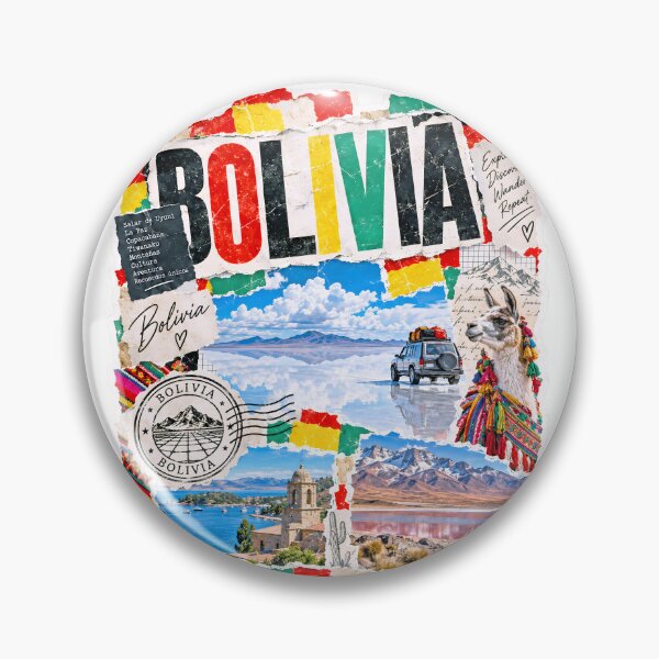 Item preview, Bolivia Vintage Andean Travel Collage designed and sold by EdwinkOne.