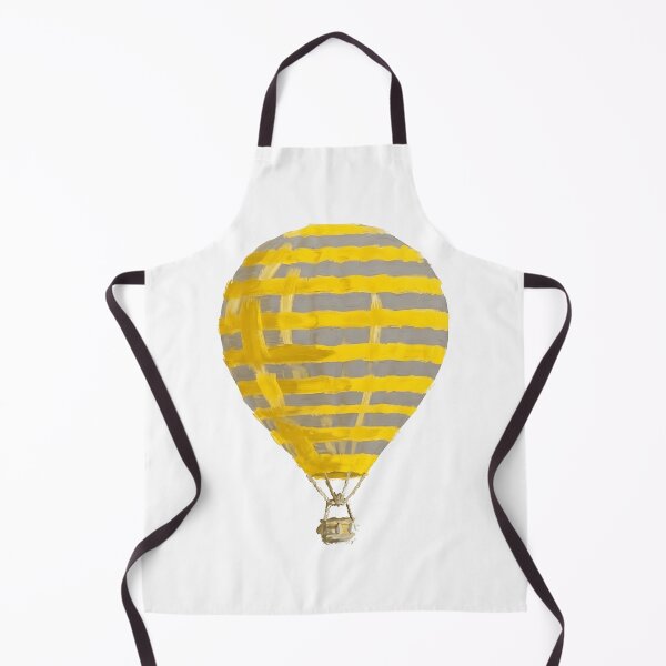 Item preview, Yellow Striped Hot Air Balloon Art designed and sold by Yellow Zone.