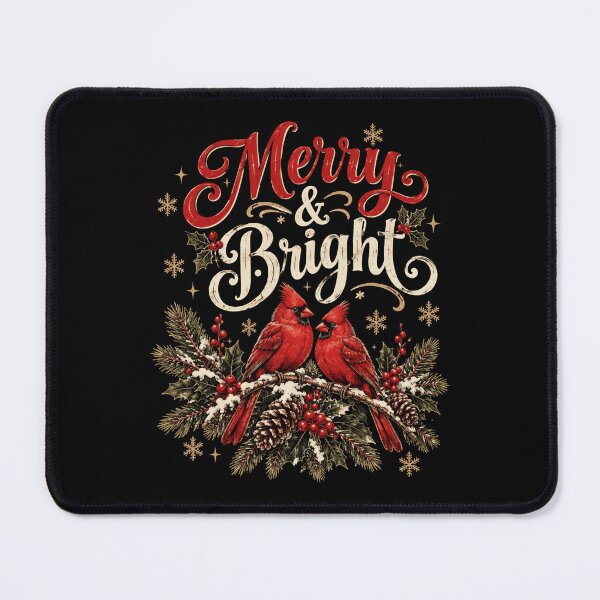 Item preview, Vintage Merry And Bright Red Cardinal Birds designed and sold by browning2989.