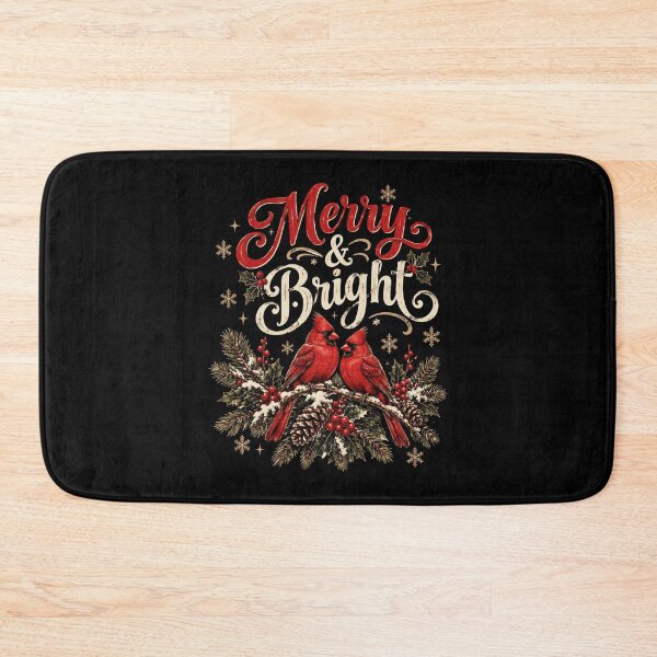 Item preview, Vintage Merry And Bright Red Cardinal Birds designed and sold by browning2989.