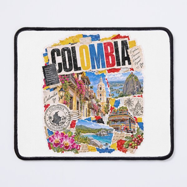 Item preview, Colombia Vintage Travel Collage and Culture designed and sold by EdwinkOne.