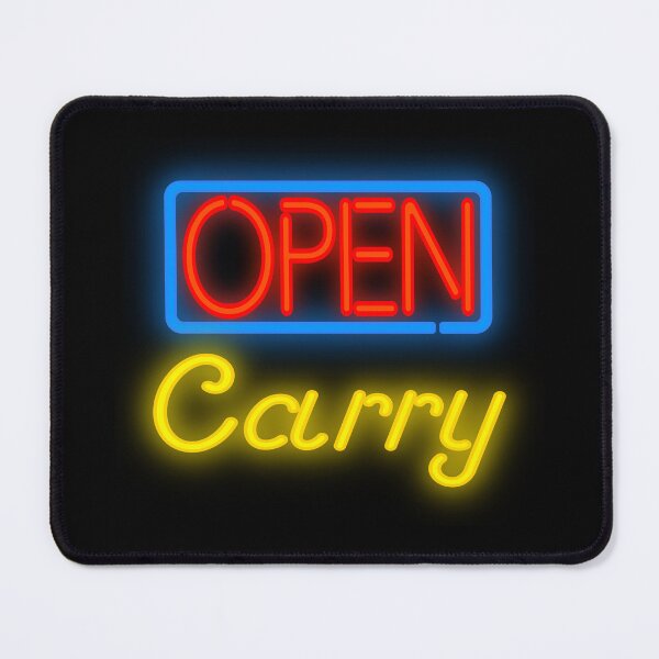 Item preview, Open Carry Neon in Red, Yellow, and Blue (without Border) designed and sold by Karate Octopus.