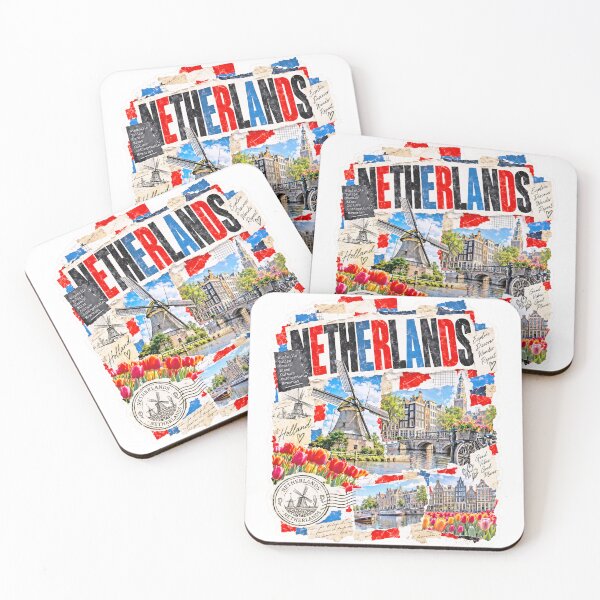 Item preview, Netherlands Vintage Travel Collage designed and sold by EdwinkOne.