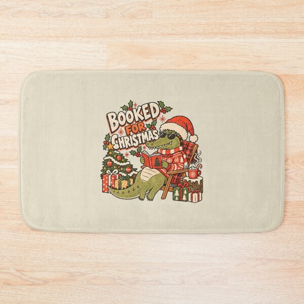 Item preview, Booked for Christmas – Reading Gator designed and sold by AwesomeBeyondLimits.