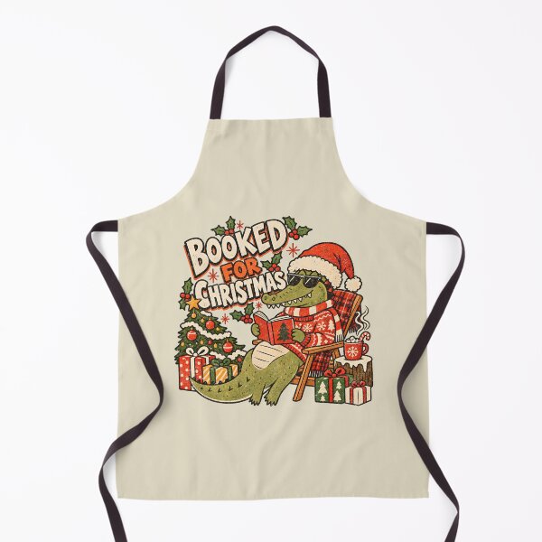 Item preview, Booked for Christmas – Reading Gator designed and sold by AwesomeBeyondLimits.