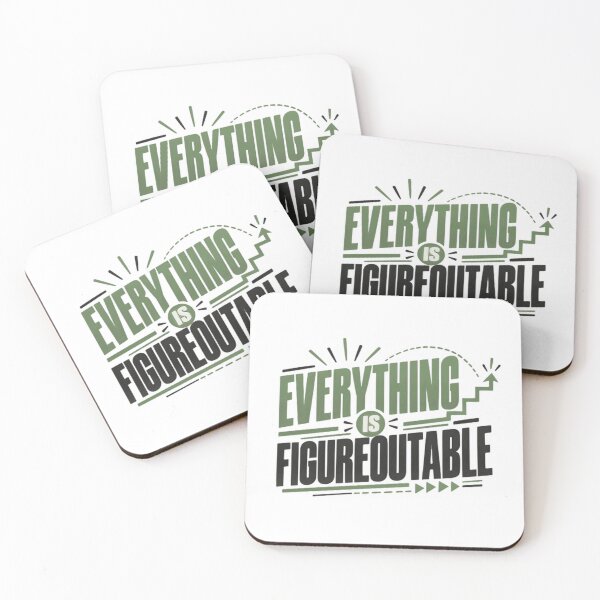 Item preview, Everything Is Figureoutable Motivational Growth Mindset Entrepreneur Quote designed and sold by HumansStuck12.